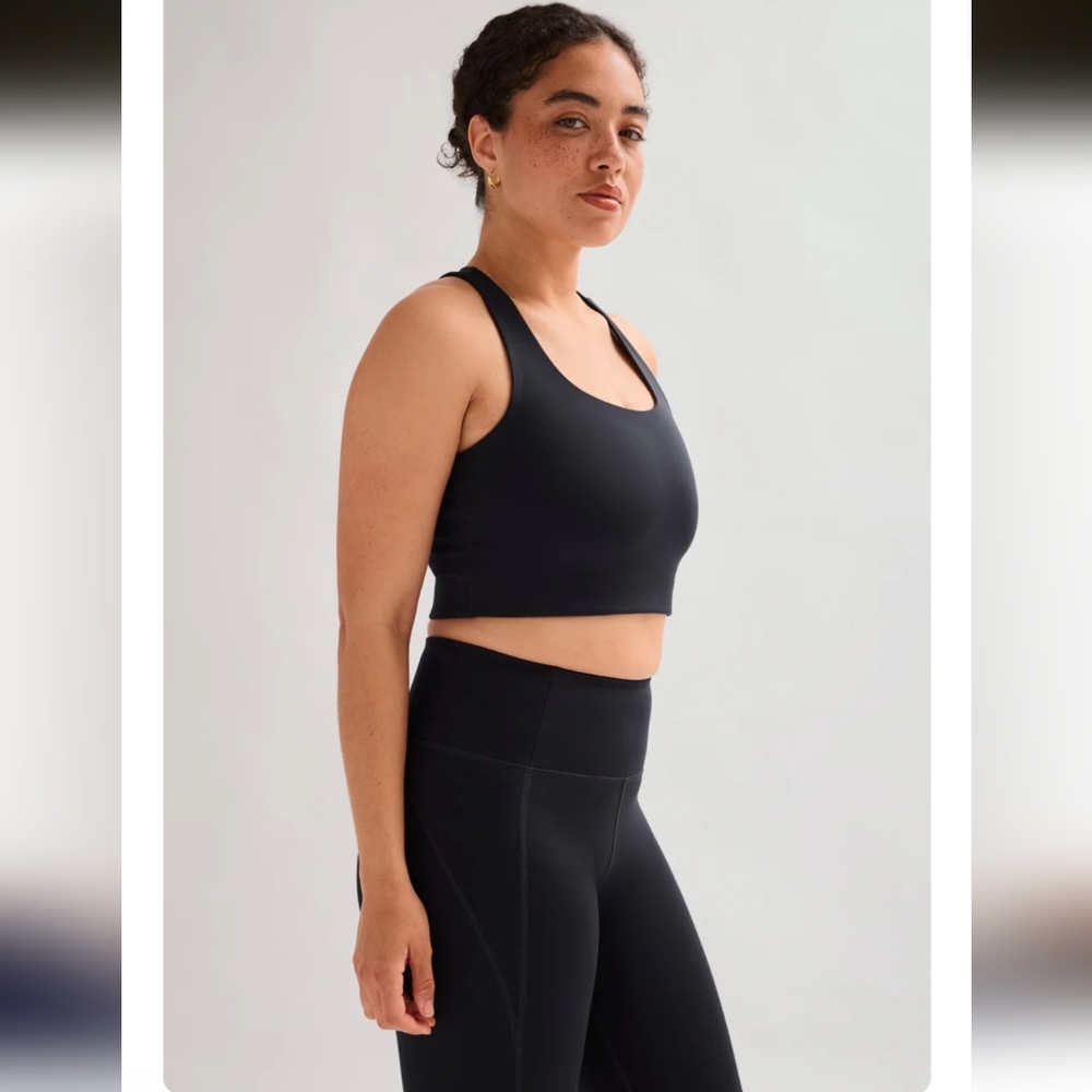Girlfriend Collective Black Paloma Racerback Bra- XL - Picture 9 of 13